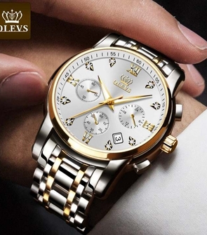 OLEVS 2858 NEW Silver Gold White