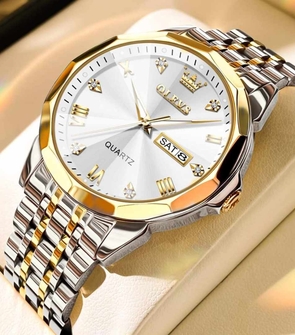 OLEVS 9931 NEW Silver Gold White