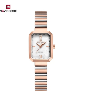 NAVIFORCE NF5050 Silver Rose Gold White