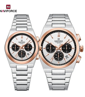 NAVIFORCE NF8048 silver rosegold