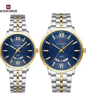 NAVIFORCE NF9238 Silver Gold blue