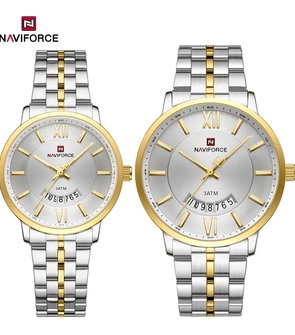 NAVIFORCE NF9238 silver gold white