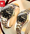 OLEVS 5563 Couple Silver Gold Black