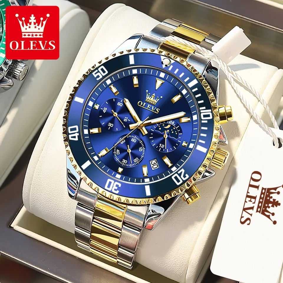 OLEVS 2870 Silver Gold Blue