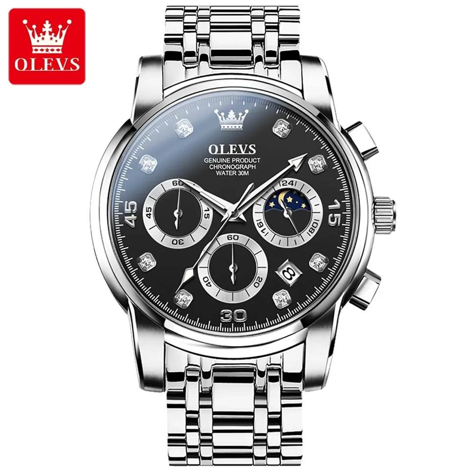 OLEVS 2889 Silver Black