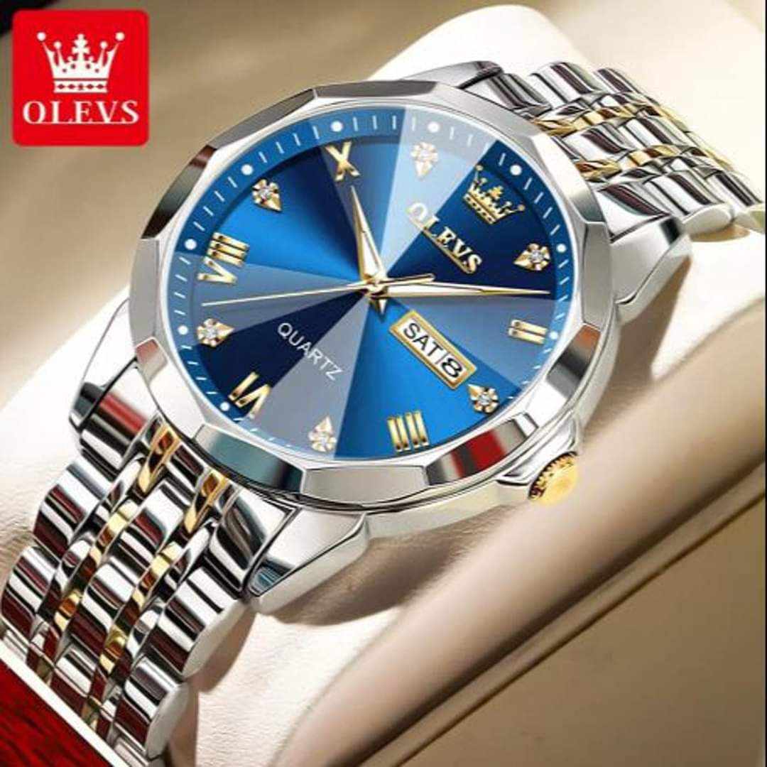 OLEVS 9931 Silver Gold Blue