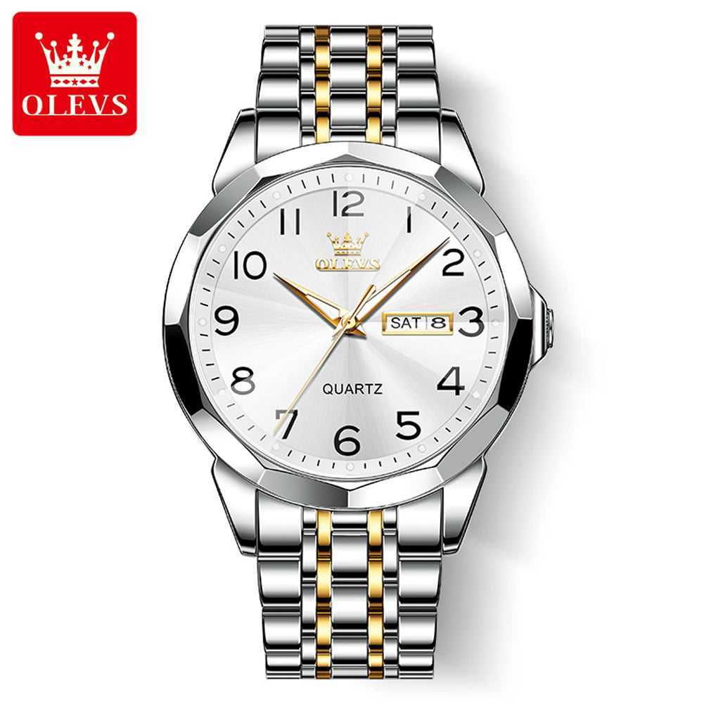 OLEVS 9970 Silver Gold White