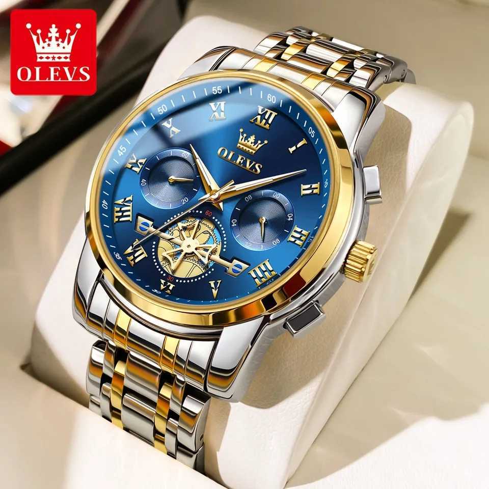 OLEVS 2859 NEW Silver Gold Blue