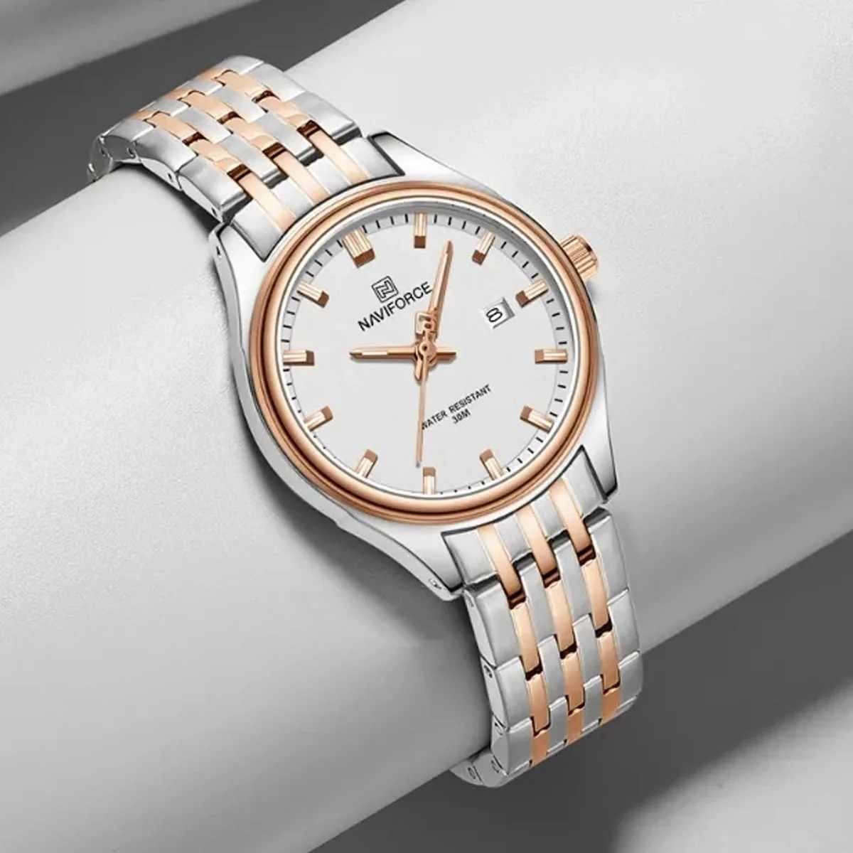 NAVIFORCE NF8039 Women Rose Gold White