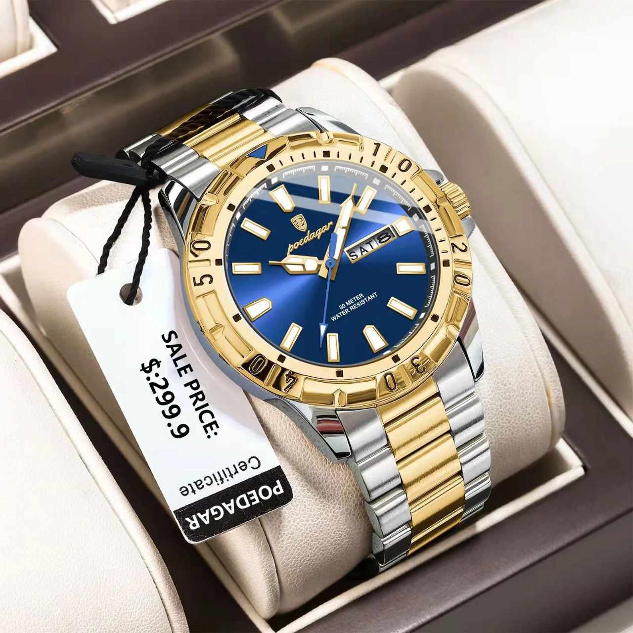 Poedagar 959 New silver gold blue