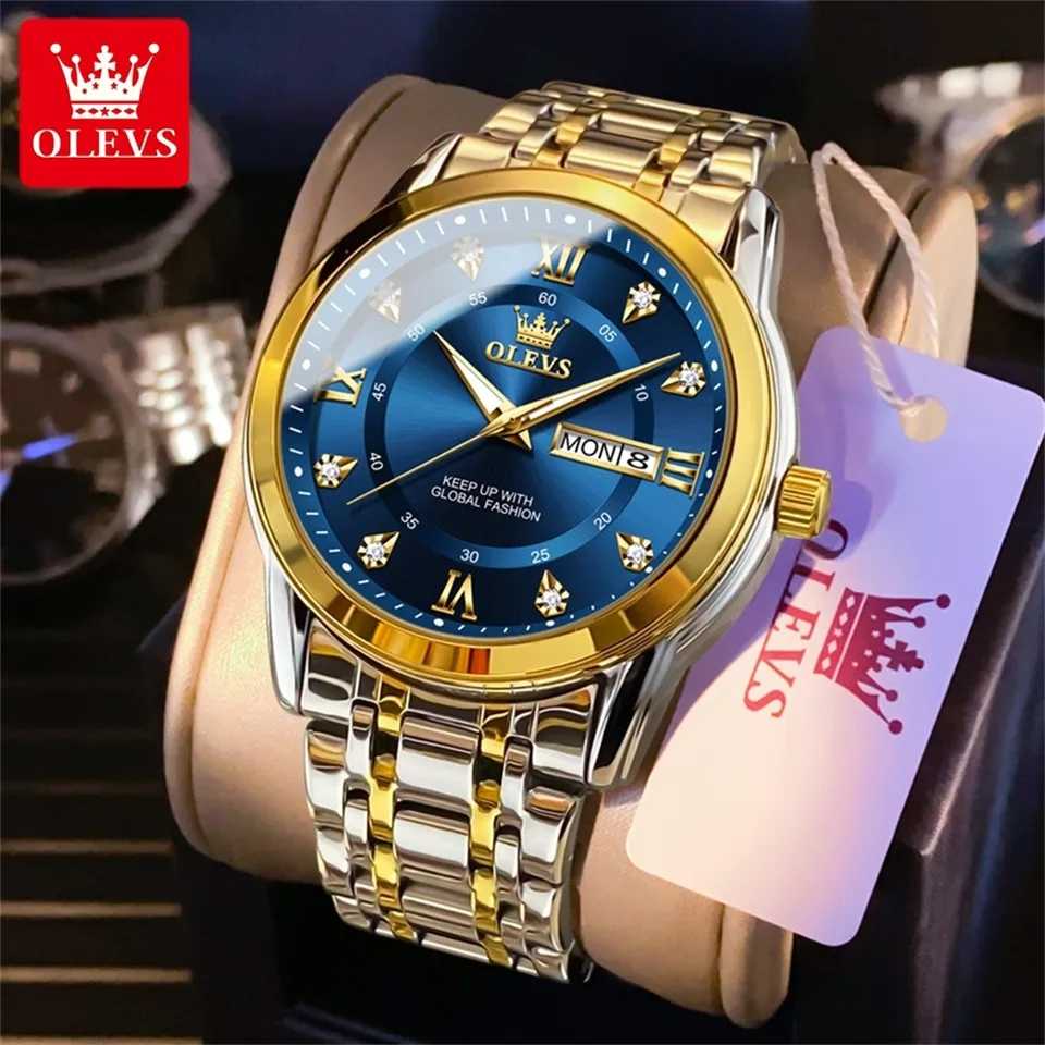 OLEVS 5513 Silver Gold Blue