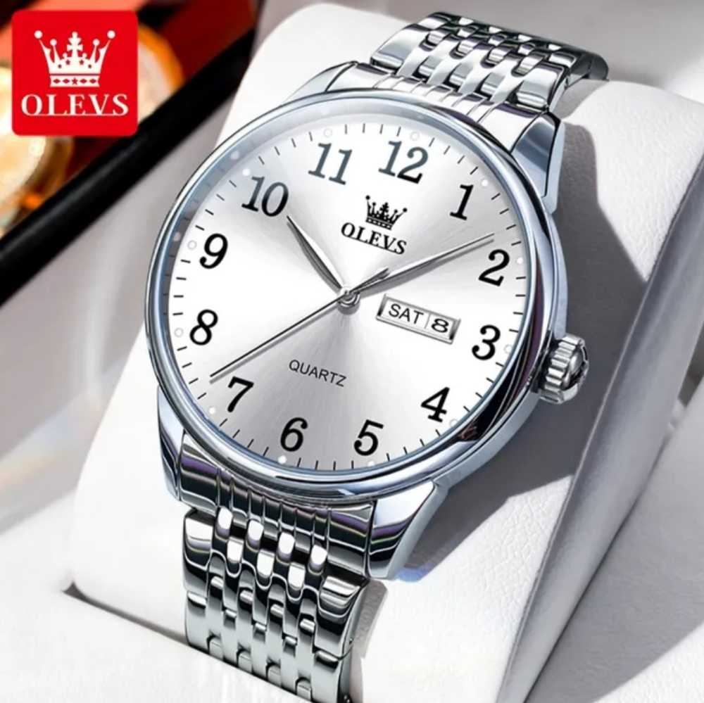 OLEVS 5535 Silver White