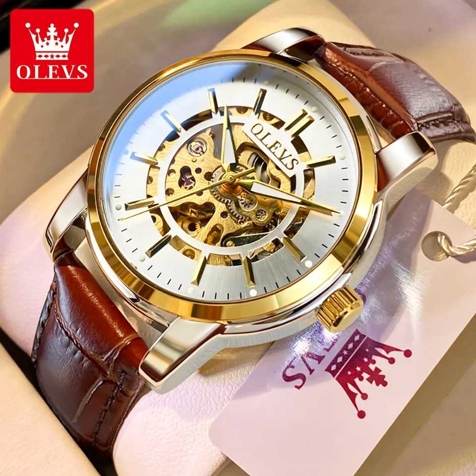 OLEVS 9002 Coffee Gold White