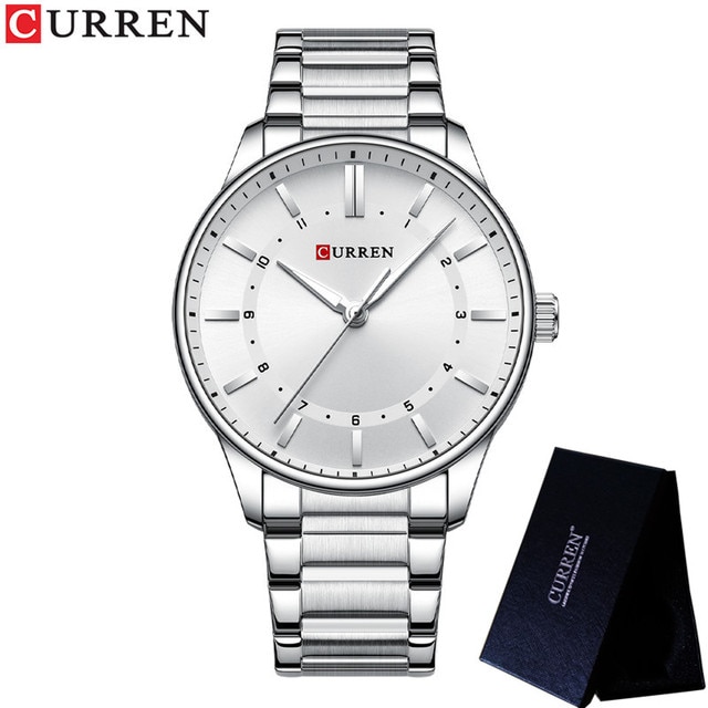 CURREN 8430 Silver White