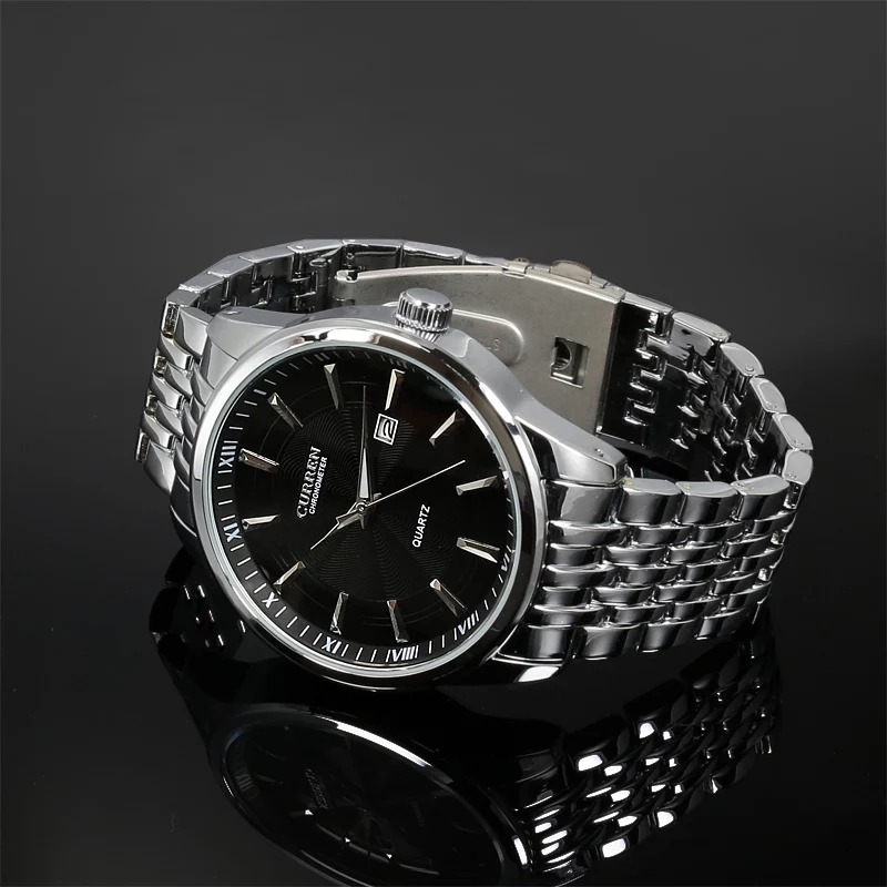 CURREN 8052 Silver Black