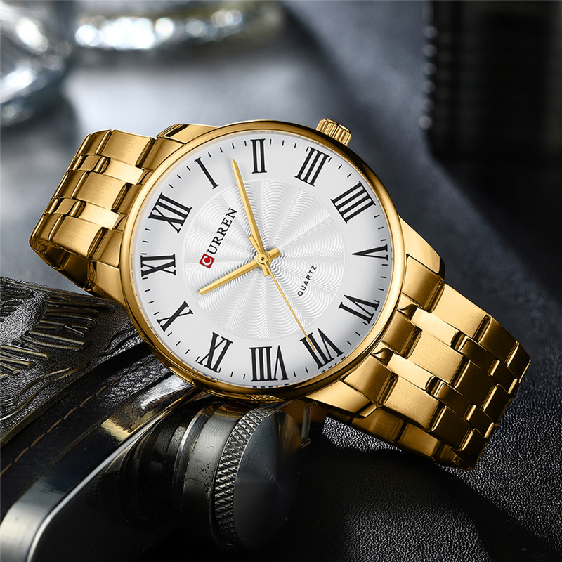 CURREN 8422 Gold White