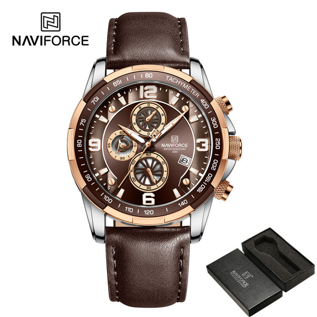 NAVIFORCE NF8020 Coffee Silver