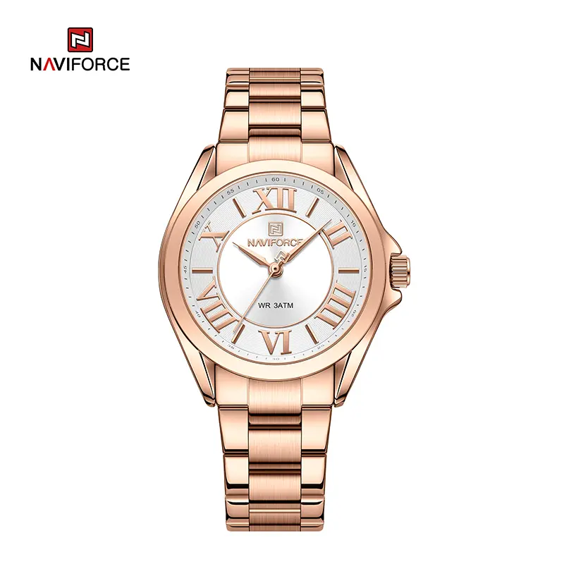 NAVIFORCE NF5037 Rose Gold White