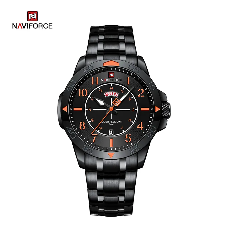 NAVIFORCE NF9204s black orange white