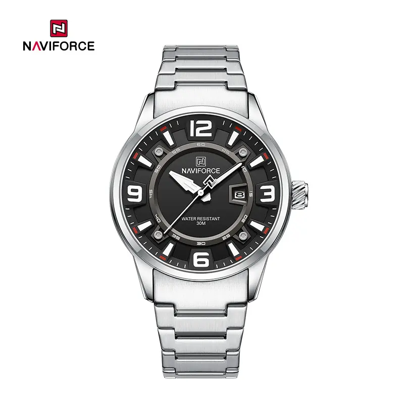 NAVIFORCE NF8044 silver black white