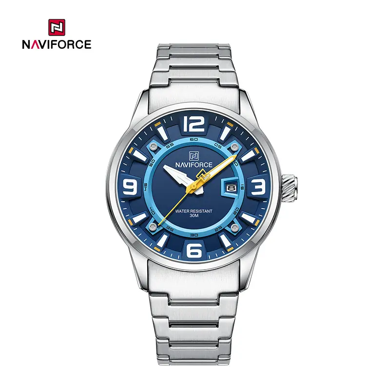 NAVIFORCE NF8044 silver blue white