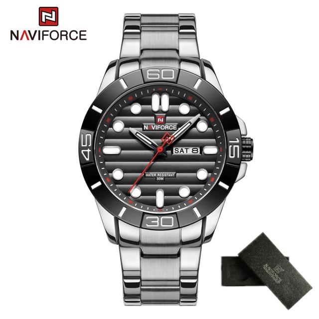 NAVIFORCE NF9198 Silver Black