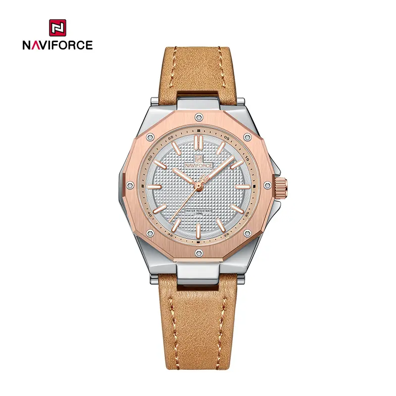 NAVIFORCE NF5026 Chocolate Pink Silver