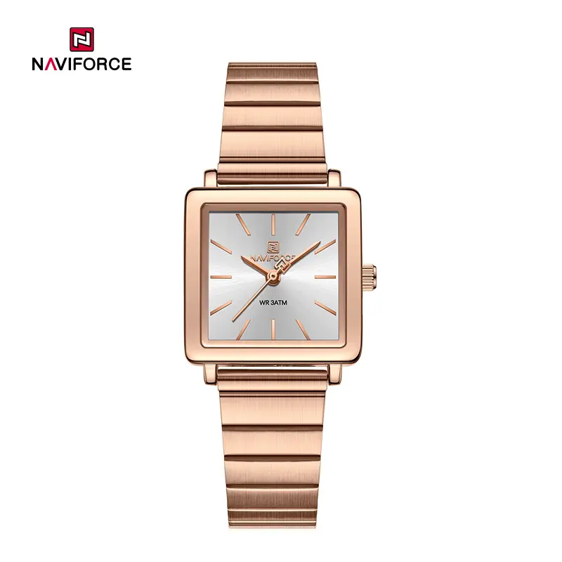 NAVIFORCE NF5048 Rose Gold White