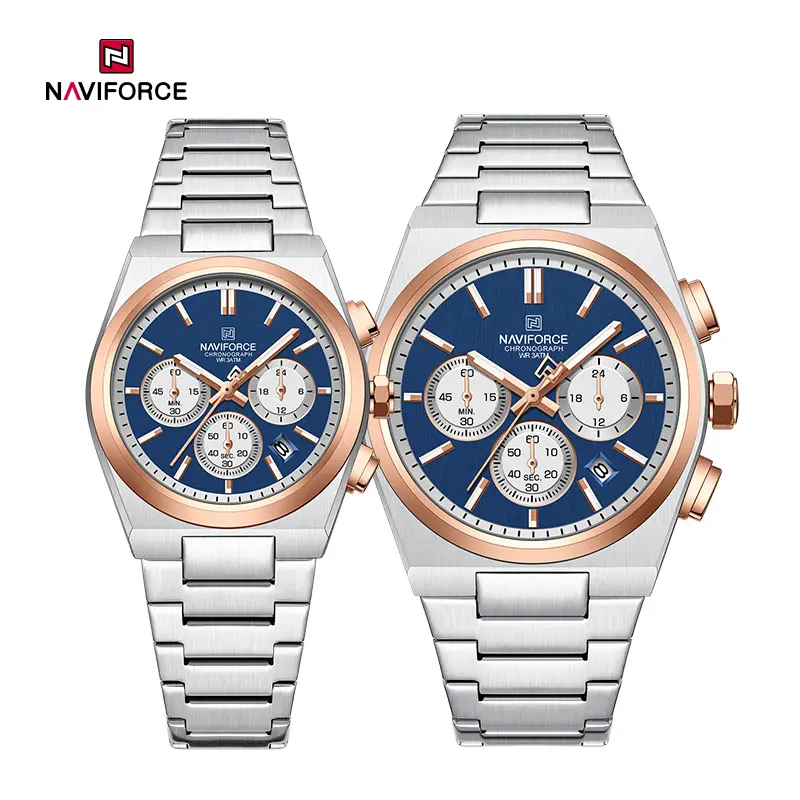 NAVIFORCE NF8048 silver rosegold blue