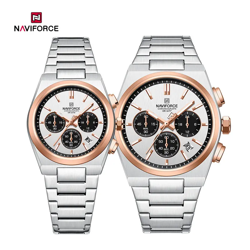 NAVIFORCE NF8048 silver rosegold