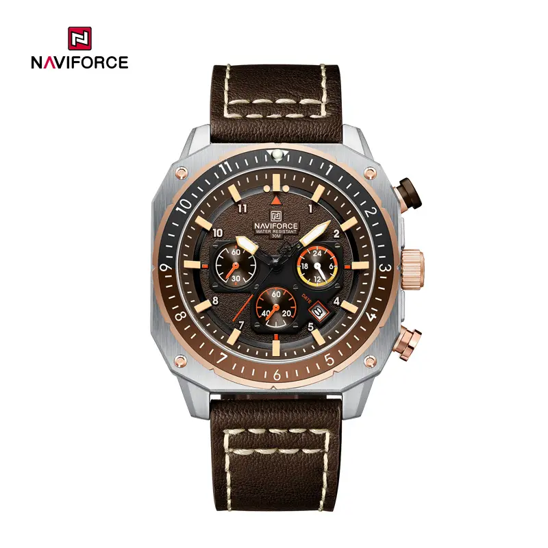 NAVIFORCE NF8057 chocolate silver