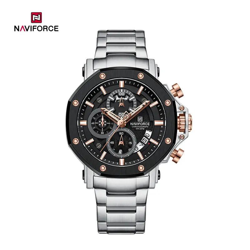 NAVIFORCE NF8065 silver rosrgold black