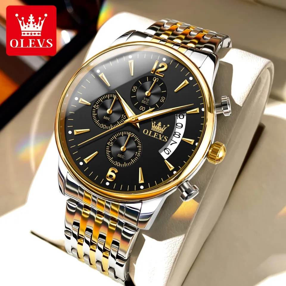 OLEVS 2867 Silver Gold Black