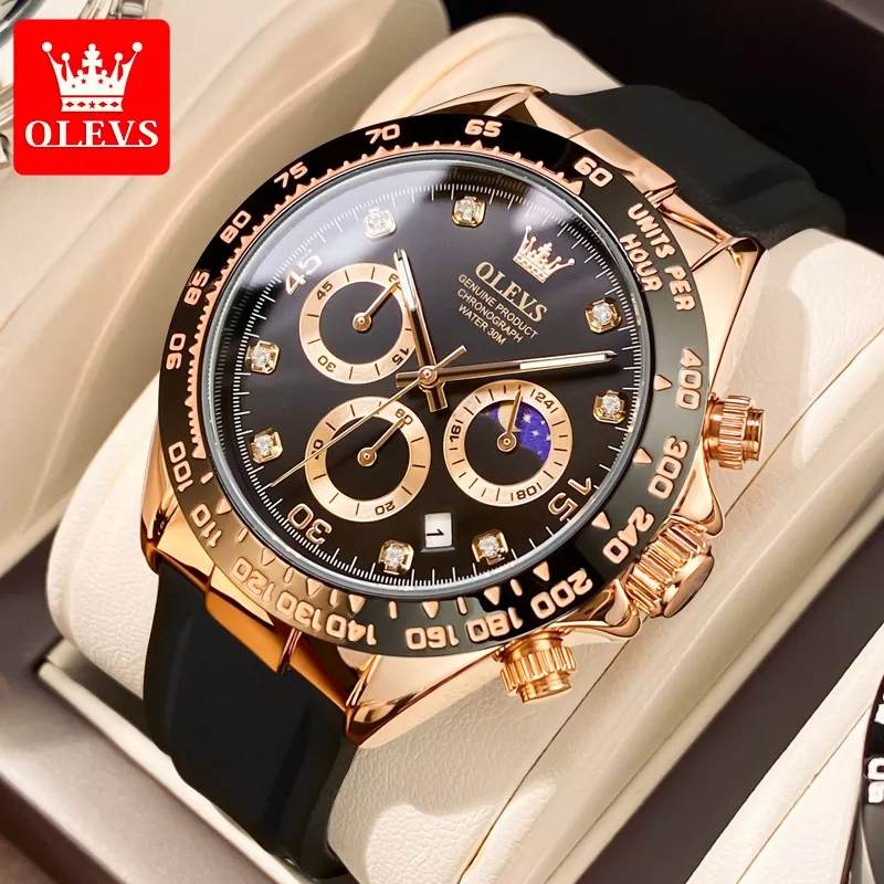 OLEVS 2875 Black Rose