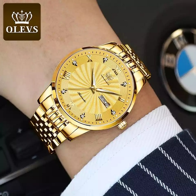 OLEVS 6630 Mens Gold